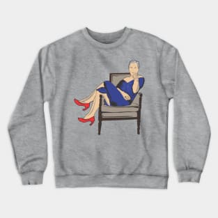 Jeffrey Epstein in blue dress Crewneck Sweatshirt